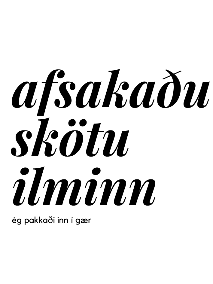 Afsakaðu skötu ilminn - stakur miði