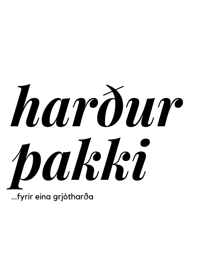 Harður pakki - stakur miði